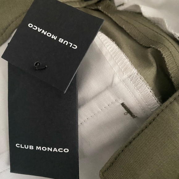 Club Monaco Cuffed Chinos Wide Leg Pants - Picture 9 of 9